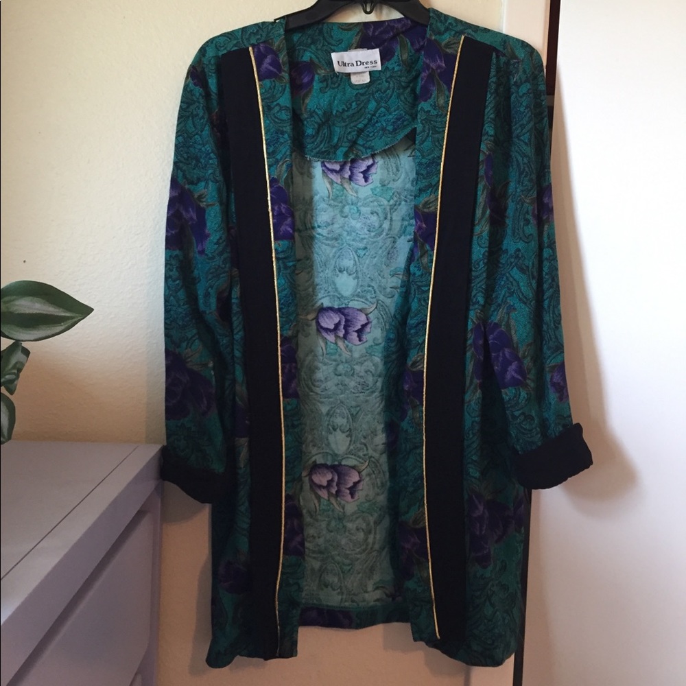Vintage 80s longline blazer/robe